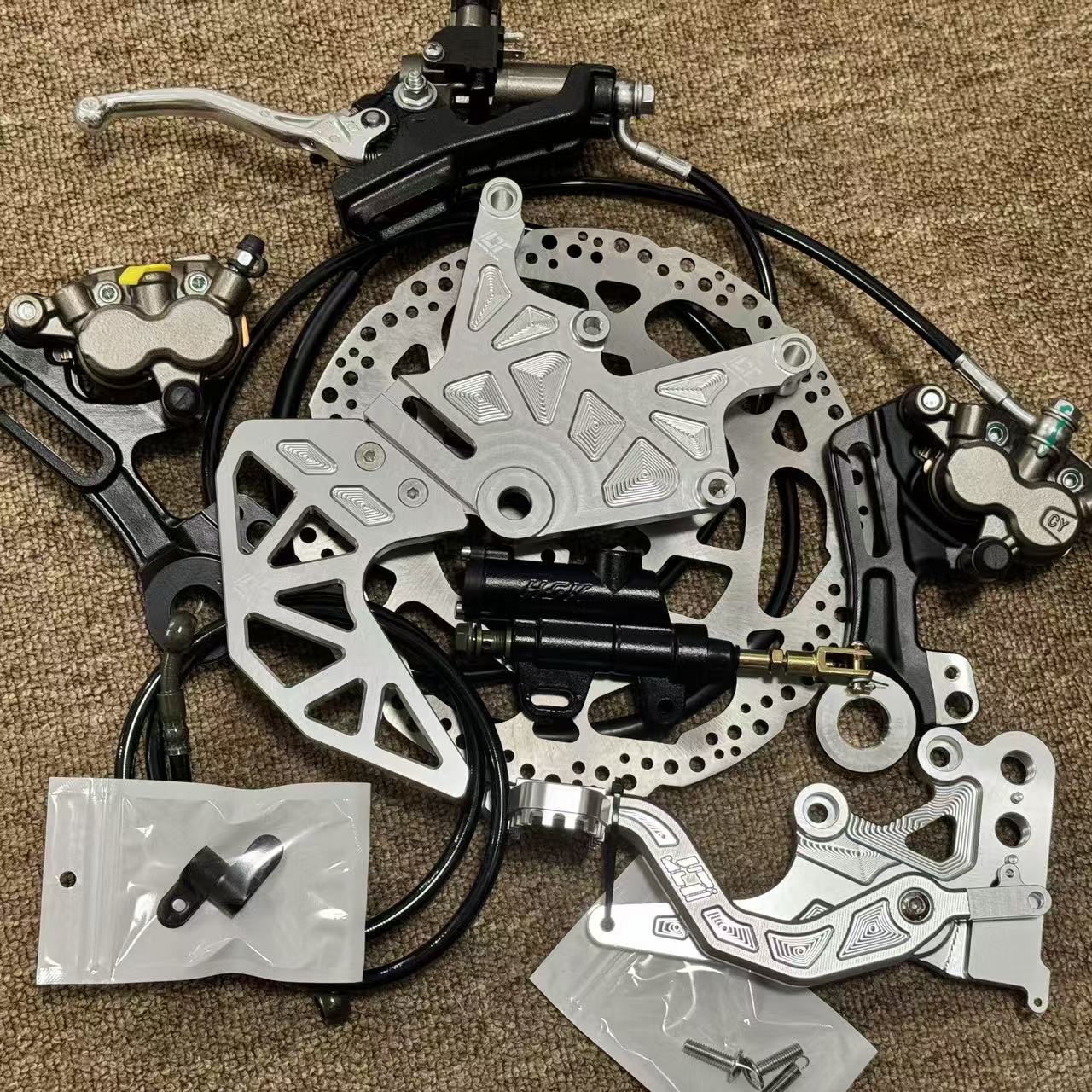 Dual Caliper Bracket Kit for L - Brake Caliper 评论和价格