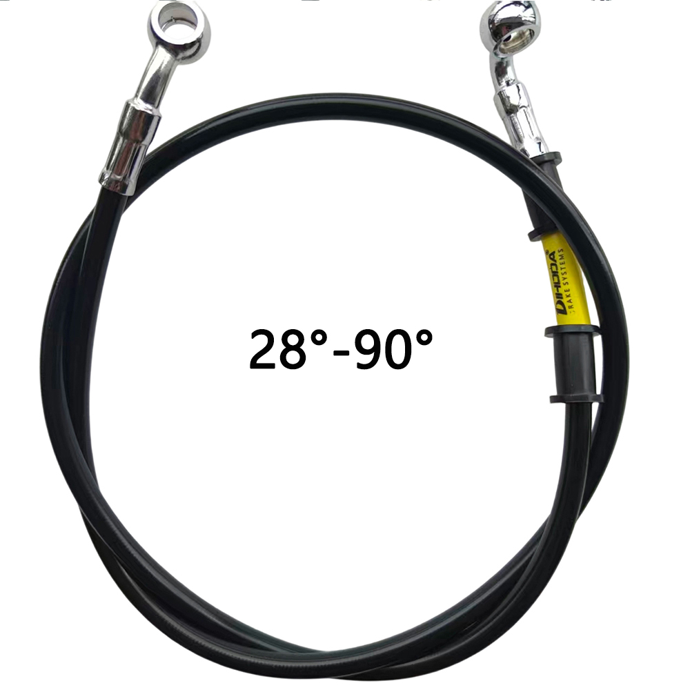 Black 28°-90° Degree Hydraulic - Motorcycle Brake Cable 评论和价格
