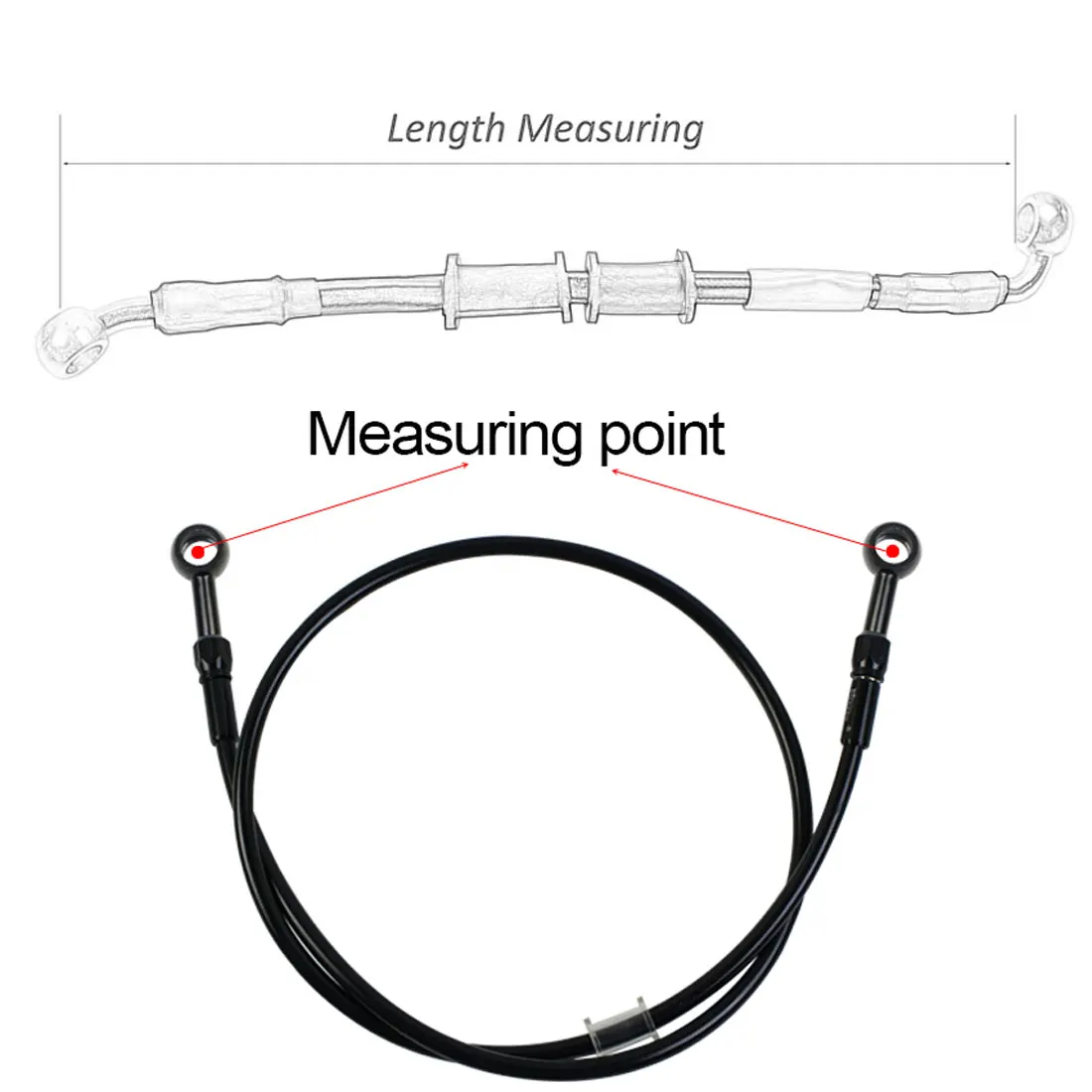 AN3 Braided Brake Hose Motorcy - Brake Line Motorcycle 评论和价格