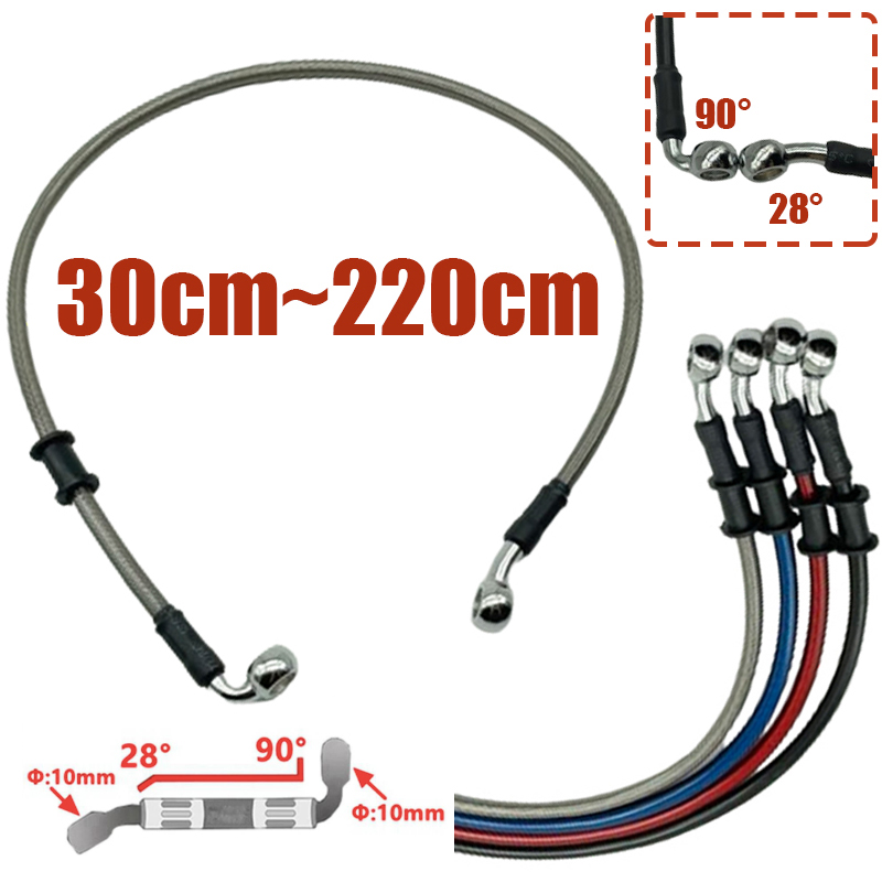 Silver 30cm To 220cm 28°-90° 1 - Brake Line Motorcycle 评论和价格