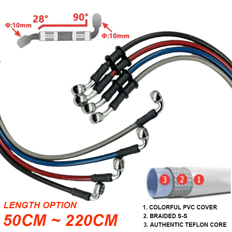 Silver 30cm To 220cm 28°-90° 1 - Brake Line Motorcycle 评论和价格