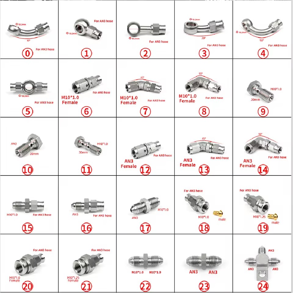 01PC AN3 AN4 Car modified Moto - Brake Line Motorcycle 评论和价格